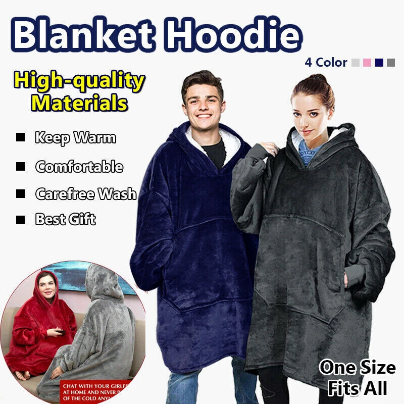 A comfy top blanket sweatshirt