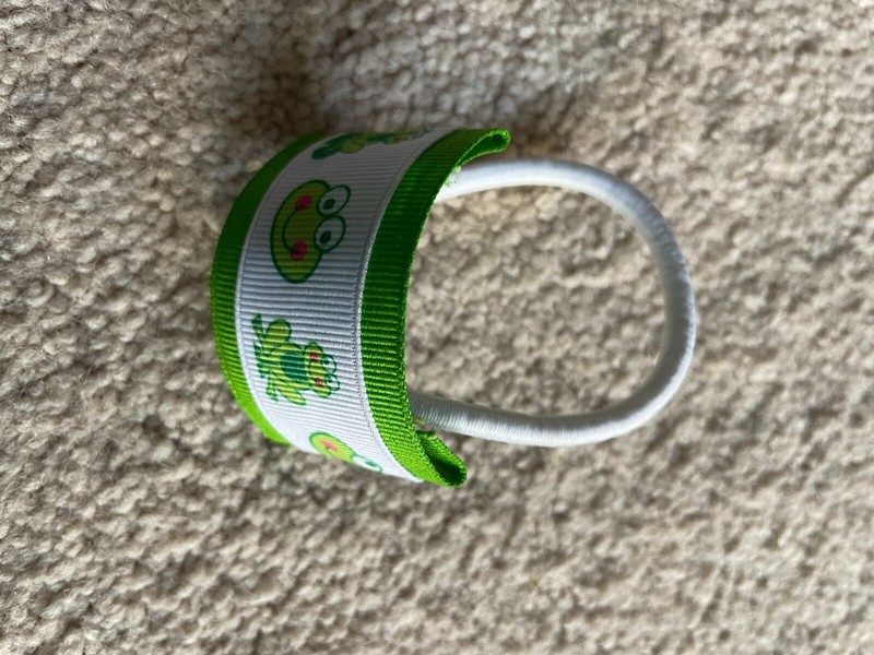 Frog Hair Tie Ponytail Holder