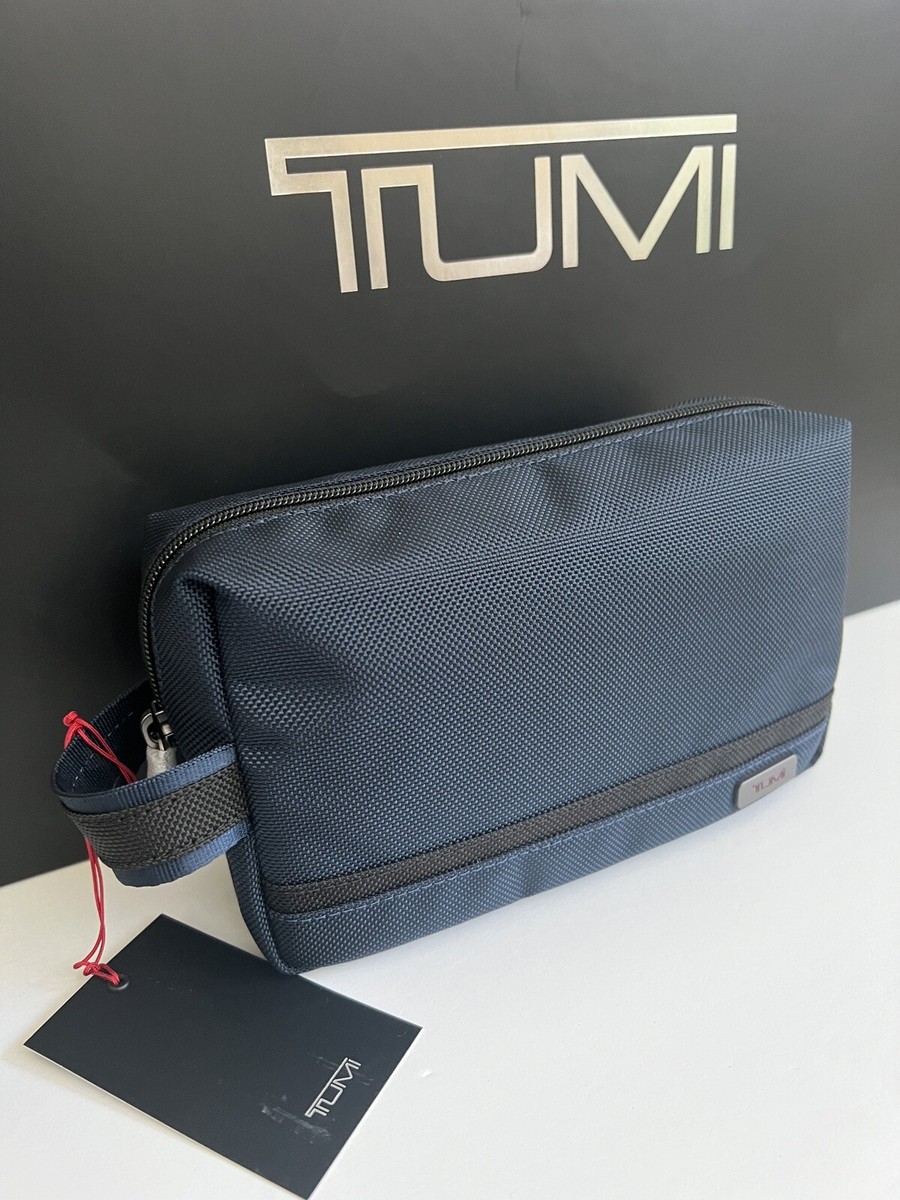 Tumi Navy Blue Small Kit Ballistic Nylon Travel Toiletry Holder