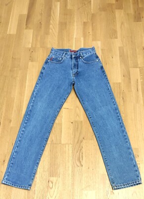   Savvy Jeans Größe 164 Länge ca. 102 cm Blau Baumwolle Dicker Denim