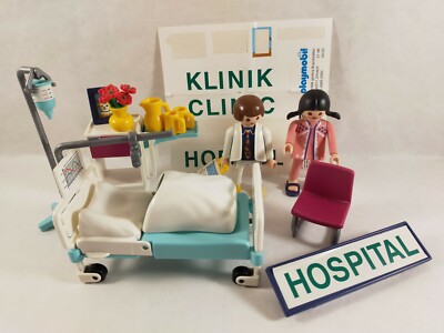 Personnage Playmobil Docteur Avec Accessoires - Figurine Vintage Hôpital Et Clinique