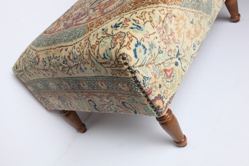 Coffe table Cover with handmade rug,Upholstery Ottoman Stool Bench Furnitures - Picture 6 of 10