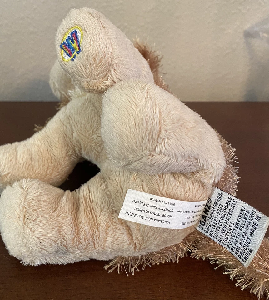 Ganz Webkinz Cocker Spaniel Dog Plush Brown Shaggy Hair Without Codes Retired - Image 4 of 4