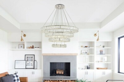 Crystal Chandelier Modern Large 42'' Foyer Kitchen Island Living or Dining Room