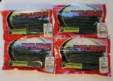 (4) Yum Dinger F2 Ferocity Senko Fishing Lures Lot of 4 Packs - Watermelon Seed