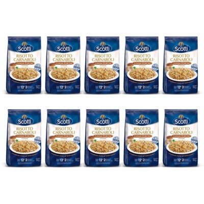 10x Scotti Risotto Carnaroli Funghi Porcini Saisonales Steinpilzrisotto 210g