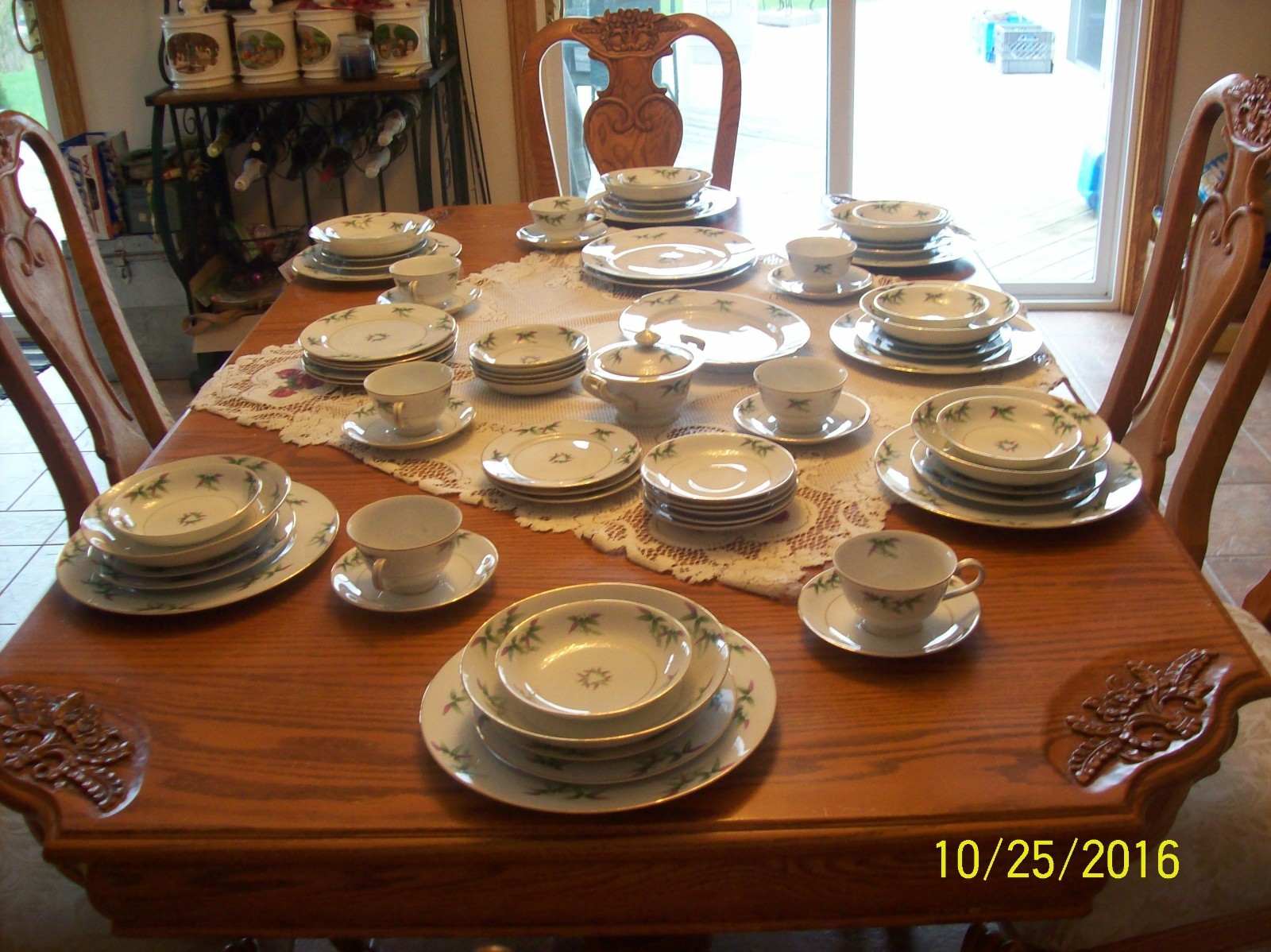 Harmony House Fine China Vintage 68 Piece Grouping  Mandarin Pattern