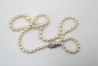 Mikimoto Sterling Silver Graduated Pearl Strand Necklace 19" [N102] — photo 5