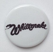 WHITESNAKE BUTTON BADGE David Coverdale Saints and Sinners Heavy Metal Hard Rock