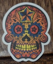 Small Sugar Skull Sticker DECAL