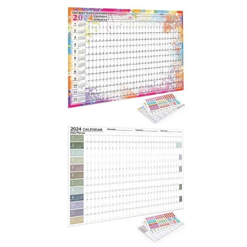 2024 Yearly Planner Sheet Memo Pad To Do List Agenda Schedule Check