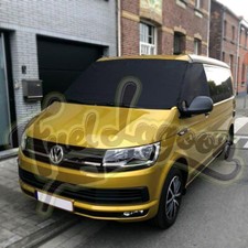 Vw T6 Windscreen Cover Black Out Blind Frost Protection Curtain Uk Sportsline
