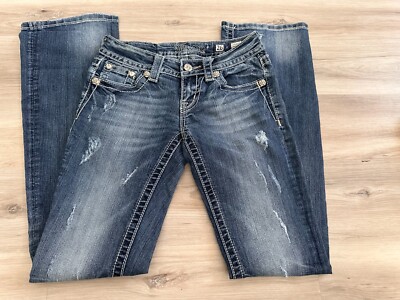 Women's Miss Me Signature Rhinestone Boot Jeans - Size 26 x 32 | eBay