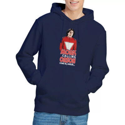Mork Mindy Come In Orson Hoodie S-2XL, Navy UK