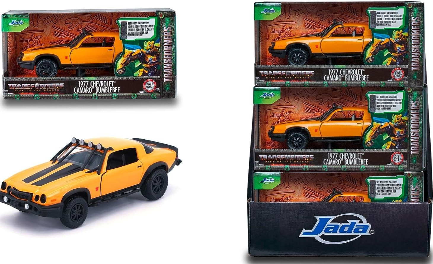 Transformers Movie 7 Bumblebee Chevrolet Camaro 1977 Die-Cast 1:24 Jada Toys