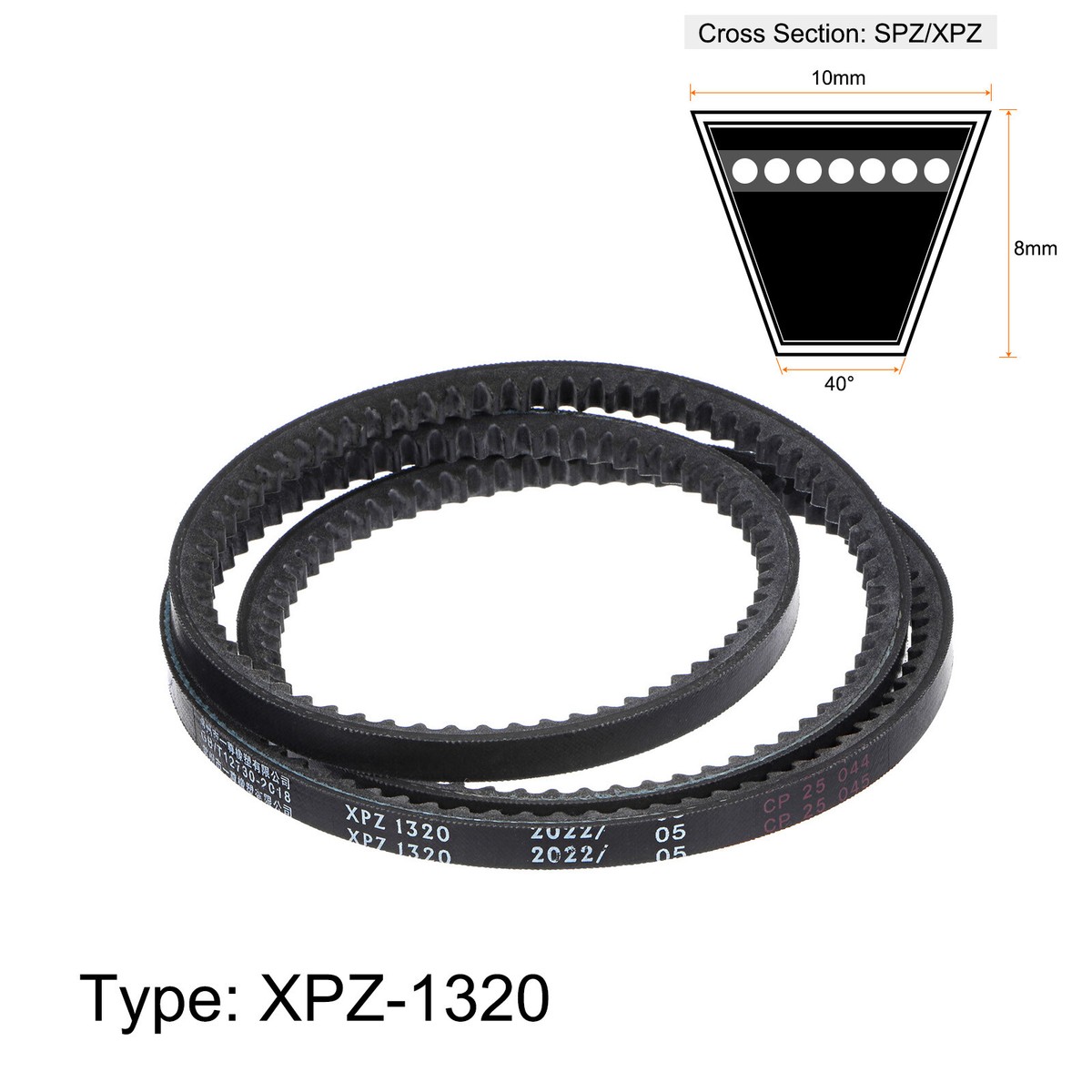 D&D Dura-Prime B171 V-Belt – 5/8" X 174 Inches, Standard V-Belt For Industrial & Agricultural Equipment