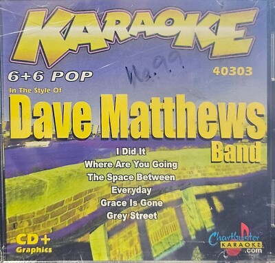 40303 DAVE MATHEWS   CHARTBUSTER  KARAOKE CDG LOT TEX