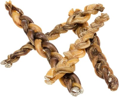 Braided Bully Sticks for Dogs - Premium All Natural Long Lasting Twisted Beef...