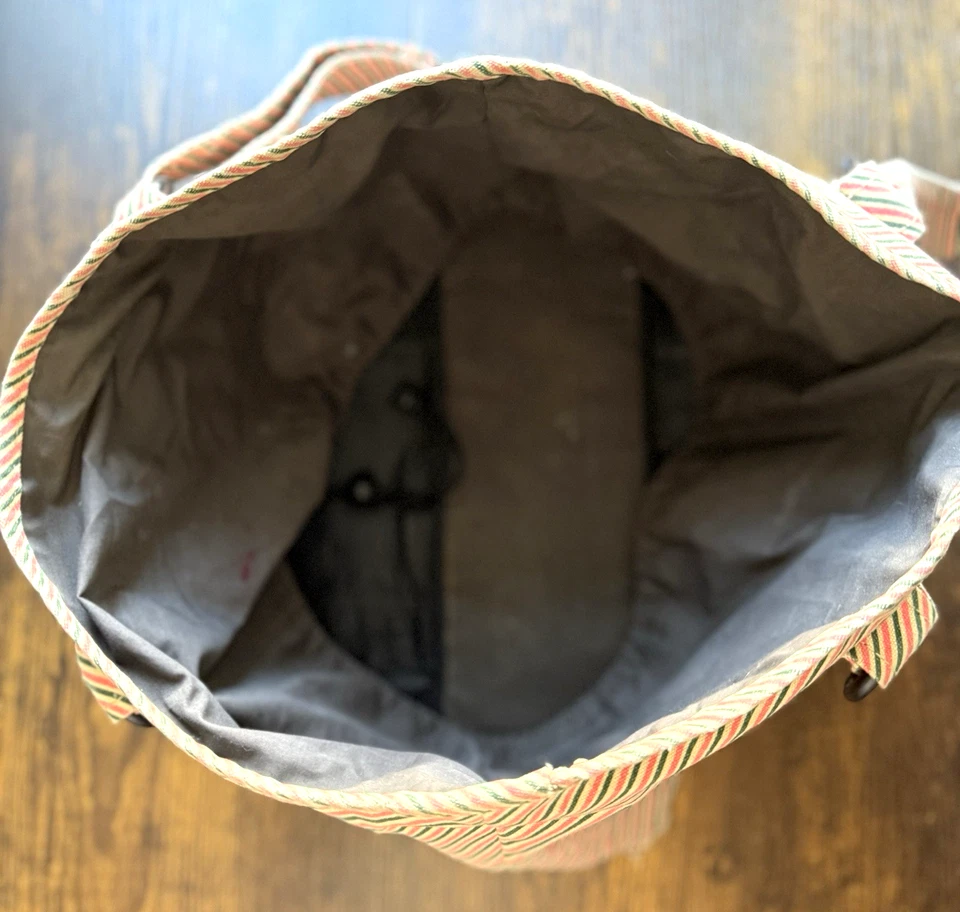 Bolso de Mano Kavu Mediano Rayas Rosa Verde Tela Colorido EDC Carryall Para Mujer’s Foto 4 de 4