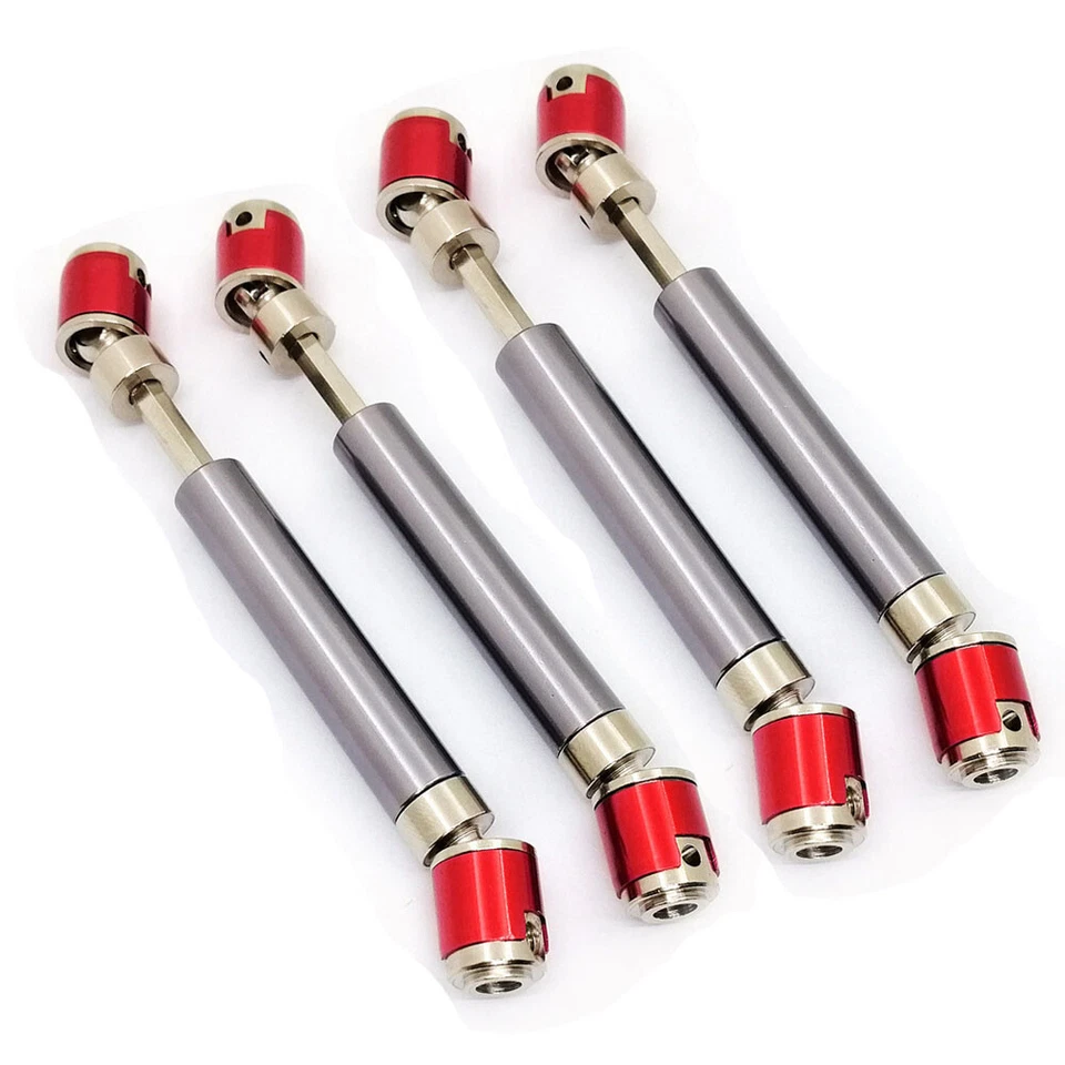 4Pcs Metal CVD Drive Shaft For 1/10 Axial D90 SCX10 90046 RC Crawler Car Parts - Image 4 of 4