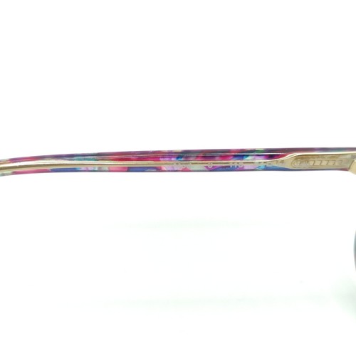 Atrio Brille Vintage Kunststoff 54/14 130 rosa bunt/gold transluzent - Bild 5 von 6