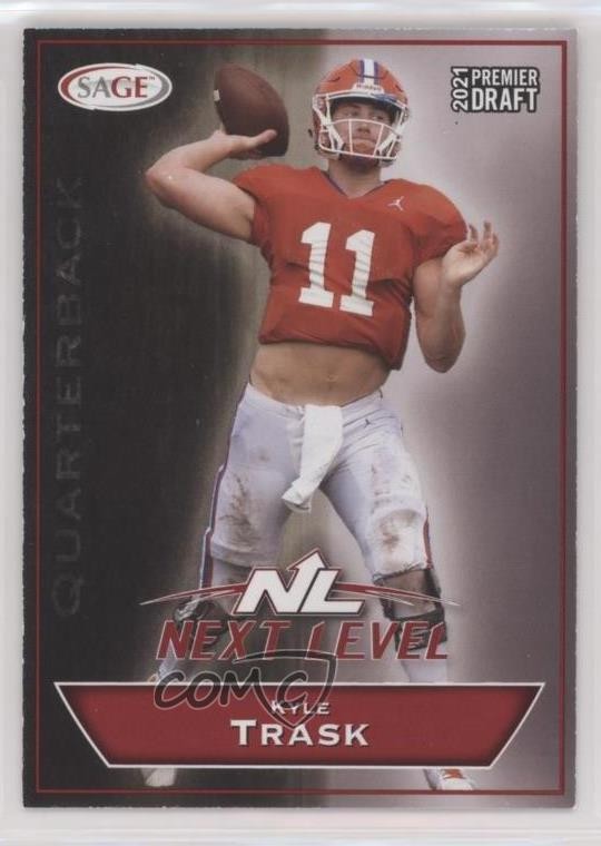 2021 Sage Premier Draft Next Level Red Kyle Trask #37 Rookie RC 07rd