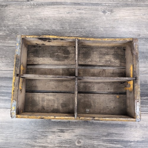 Vintage Wooden Coca Cola Crate Rustic And Distressed Soda Advertising 17x11x4" - Picture 3 of 10