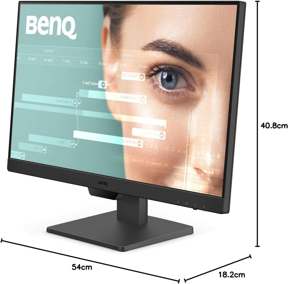 BenQ GW2490 23.8 Zoll FHD IPS EyeCare 100 Hz Brightness Intelligence schwarz - Bild 2 von 4