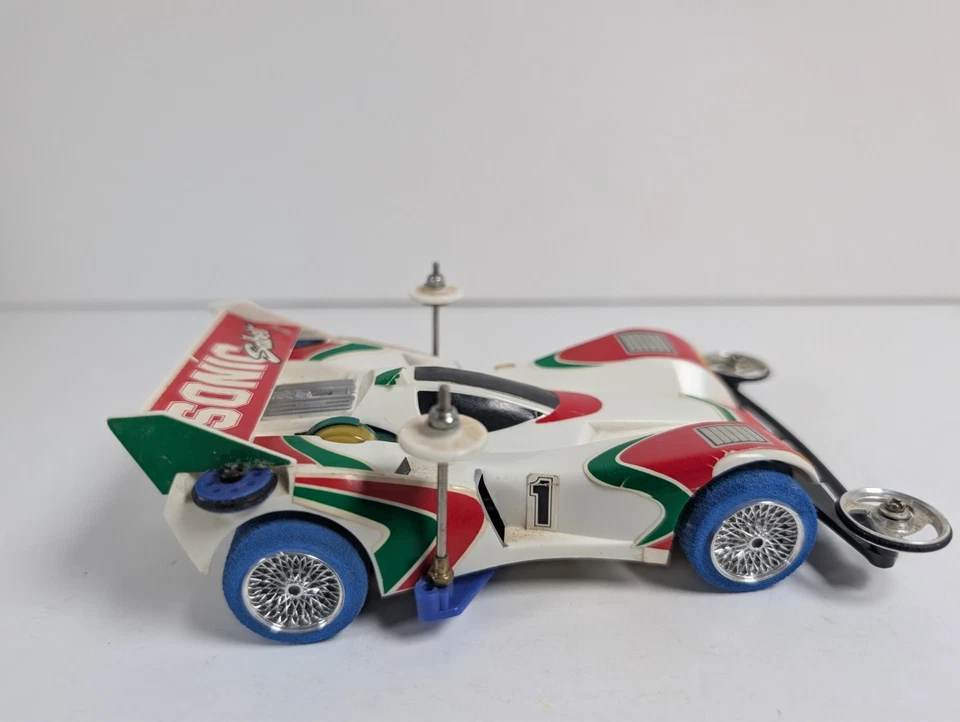 Kit Coche Sable Sónico TAMIYA 1:32 con Caja Construida, Probado y Funcionando - Buen Estado Foto 4 de 4