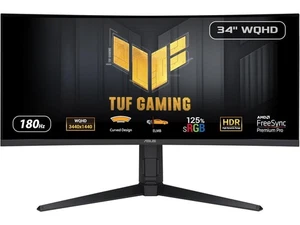 ASUS TUF Jeu 34 de pouce UltraWide QHD 2K 1440P 180Hz AMD FreeSync Prime Pro (A