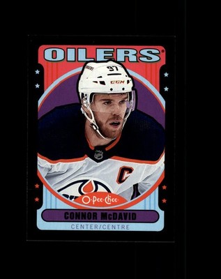 #1 Connor McDavid Edmonton Oilers 2021-22 O-Pee-Chee Retro Black Border ...