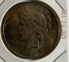 ⭐ 1922 US PEACE DOLLAR, UNC TONING  ⭐SILVER COIN