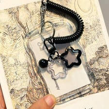 Creative Design Kpop Photocard Holder Transparent Card Holder Keychain