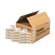 Terra Bamboo Water Baby Wipes: 99.7 Pure New Zealand Water, 100 Biodegradab...