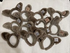 OS Great Wolf Lodge Ears Souvenir Headband Fuzzy Gray One Size Fits Most Unisex