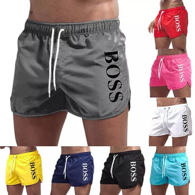 Herren Badeshorts Schwimm Kurze Hosen Jogging Badehose Sport Schwimmhose Kurze