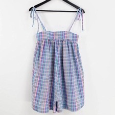 CUTE RAINBOW GINGHAM CHECK PLAYSUIT JUMPSUIT ROMPER  BY ASOS DESIGN UK 6
