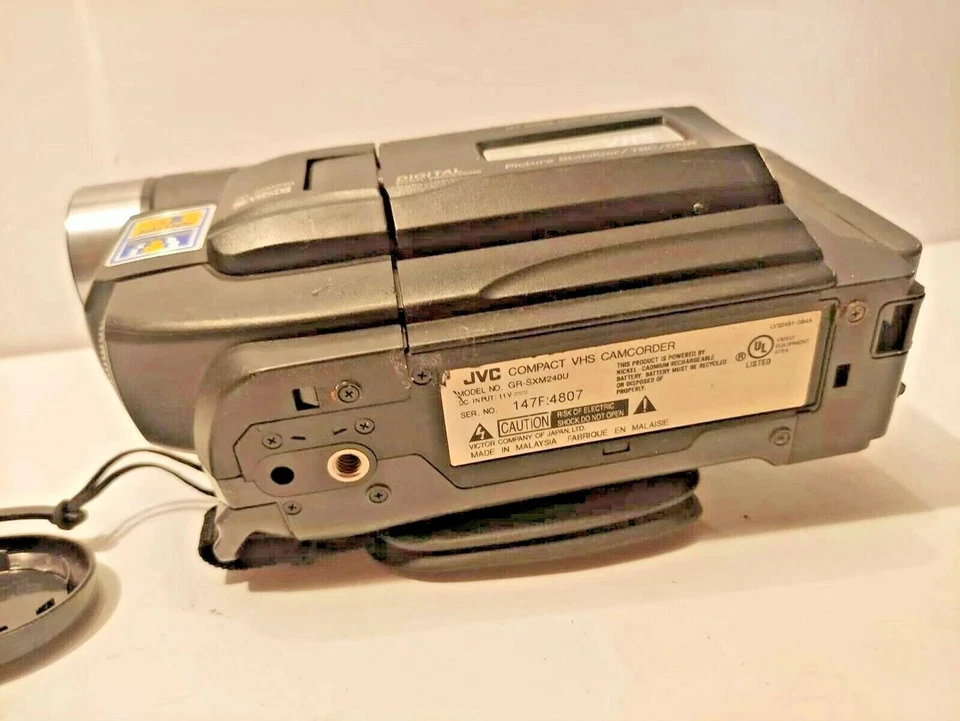 *100% UNTESTED* JVC GR-SX240U 600x DIGITAL ZOOM VIDEO MOVIE CAMERA CAMCORDER - Image 3 of 4