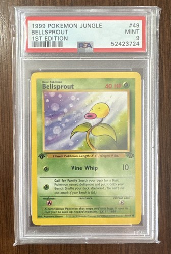 Bellsprout (1st Edition) graded PSA 9 for sale on eBay