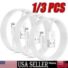 Fast USB Data Charger Cables lot Cords For Apple iPhone 5 S 6 7 8 13 14 X Plus