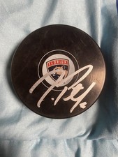 Jeff Petry autographed signed florida panthers team pucks