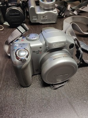 Canon PowerShot S2 IS 5 MP Digital Camera 12x Optical Zoom Silver Tested Works