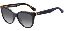 Kate Spade Women's Daesha Navy/Havana Round Cat Eye Sunglasses - 0JBW-9O