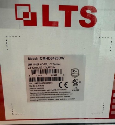LTS 2 Megapixel 1080 HD-TVI  1/3 Sensor CMHD3423DW