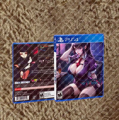 VA-11 HALL-A Cyberpunk Bartender Action PS4 CUSTOM COVER ART & CASE - NO GAME
