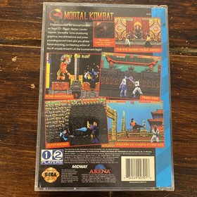 Mortal Kombat (Sega CD, 1993) Complete W Reg - Tested - Authentic And Poster