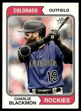 2023 Topps Heritage Charlie Blackmon Colorado Rockies #357