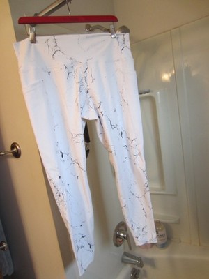 NWT women's active wear leggings Buffybunny Collection Elysium Size XXXL marble