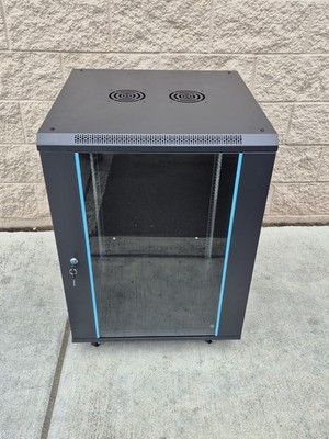 15U 19'' 24'' Deep Server/Networking Wall Mount Cabinet W/Shelf And Casters
