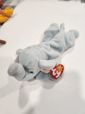 Ty Beanie Baby PEANUT the Elephant (8.5 Inch) NEW MWMTs Plush Stuffed Animal Toy